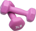 FUXION Neoprene Dumbbell Hand Weights, Sets of 2 Hexagon Non-Slip Weights for Home Gym Yoga Pilates Workout - size: 3lb Pair