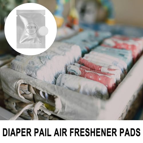 24 Pack Diaper Pail Air Freshener Pads Diaper Pail Deodorizer Disc Baby Trash Can Deodorizer Replacement Tablets Odor Eliminator Refill Scented (8 Flavors) - color: 24 Pack 8 Flavors