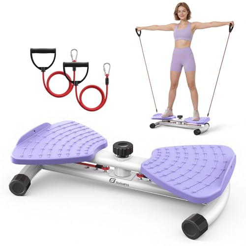 Waist Twister Machine Exercise, 326 lbs Ab Twister Board for Exercise, Home Gym, Balance Training & Fat Burning, Noiseless Workout Equipment for Women & Men - Twist Exercise Machine - color: Purple