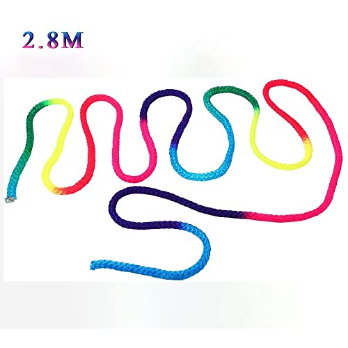 Watris Veiyi Rhythmic Gymnastics Rope, 2.8m/110in | Rainbow Rhythmic Arts Training Jumps Rope