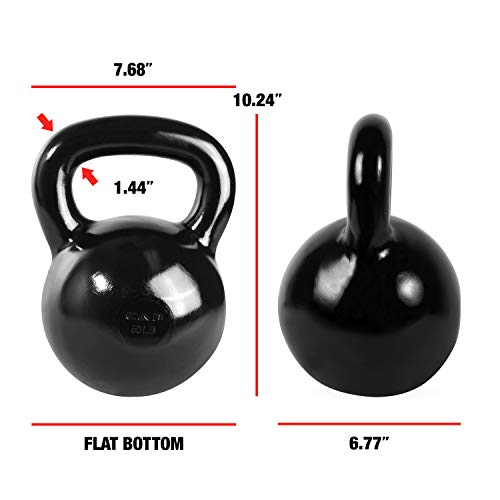 CAP Barbell Black Enamel Coated - Singles and Sets, Multiple Weight Choices - size: 50.0 Pounds