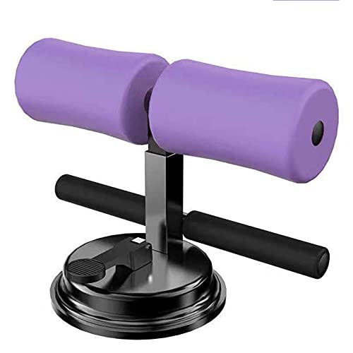 ZHIMEI Sit Up Equipment Bar for Floor, Adjustable Self-Suction Portable Sit Up Assistant Device, Abdominal Fitness Equipment with Comfortable Padded Ankle Sit Up Bar with Sit-Up Foot Holder - color: Blue