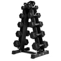 Ritfit 5-650 LBS PVC Encased Hex Dumbbell Sets with Optional Rack for Home Gym, Hand weight with Chrome Handle for Strength Training,Workouts - style: (5+10+15+20+25) 150LBS SET