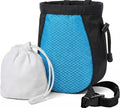 Climbing Chalk Bag for Rock Climbing - with Chalk Ball - Adjustable Black Chalk Bag Bouldering for Rock Climbing Equipment - color: Blue