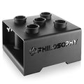 Philosophy Gym Vertical Barbell Holder - 5 Bar Storage Stand for 2" Olympic Bars - style: Deluxe