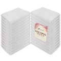 24 Pack White 22x44 Inch Cotton Bath Towels - Lightweight, Quick Drying, Commercial Grade - size: 22x44 pack of 24