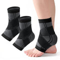 Youth Heel & Growth Plate Support Sleeve,Arch Support Socks,Heel Pain Relief,Sleeve Brace for Sprained Ankle,ts Inside Soccer Cleats & Basketball Shoes (Black,Large) - size: Large
