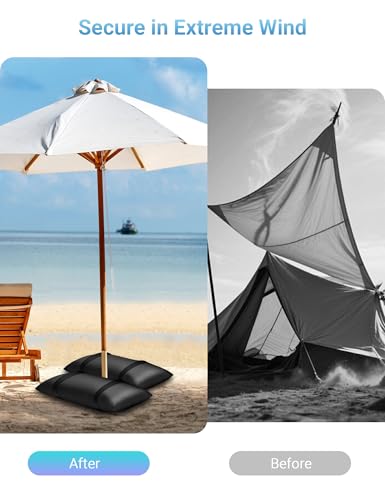 8 Packs Umbrella Base Weights Sandbags, Outdoor Sand Bags for Weight, Weatherproof Heavy Duty Weight Sandbag for Garden Furniture Umbrella Stand Cantilevers Poolside Accessories - size: 8 Pack