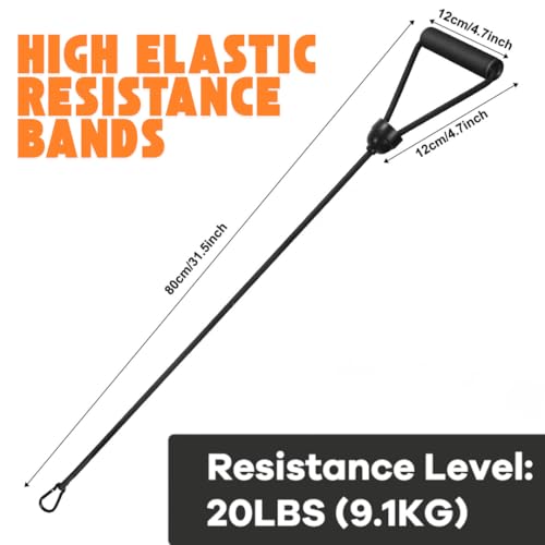 ONIPAX Stepper Resistance Bands with Handles, Strength Training Set | Includes connecting strap for double resistance; pair of handle bands for muscle toning; compact home gym exercise equipment