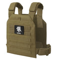Adjustable Weighted Vest for Men Women – Tactical Vest for Rucking, HIIT & CrossFit, Fits 10x12 Plates, 600D Breathable Weight Vest & Exercise Vest for Strength Training, Weights Not Included - color: Khaki