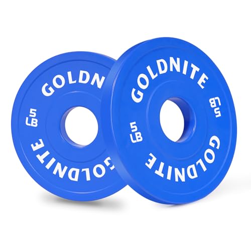 Change Plates Set 1.25LB 2.5LB 5LB Set Fractional Weight Plate Olympic Bumper Plates for Cross Training Steel Insert Strength Training Weight Plates - color: 5LBx2
