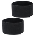 Black Boot Straps, 2 PCS Elastic Polyester Ankle Straps for Cowboy Boots Adjustable Boots Bands Self-adhesive Trousers Blouses Elastic Strap Band with Hook and Loop for Hiking Fishing Hunting - style: solid color