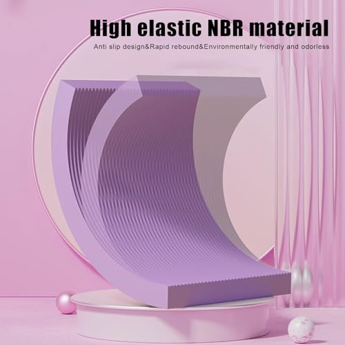 Extra Large Foam Balance Pad, Non-Slip Foam Mat for Yoga & Balance Strength Training, Knee Pad for Physical Therapy - color: Purple- 17.72