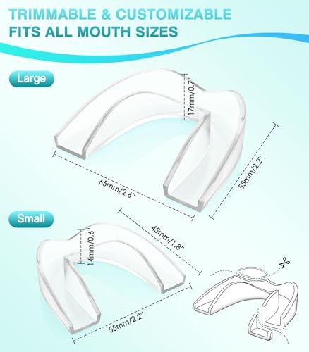 Anti Grinding Guard,Night Guards for Teeth Grinding,4 Pack/2 Size,Transparent | 4 Pack/2 Size,Transparent - color: Transparent