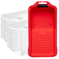 Mister Rui Paint Roller Tray 4 Inch, 21 Pack, Thickened Paint Tray with 20 Liners, Disposable Tray Liner, Plastic Trays for Painting - size: 4 Inch, 21 Pack