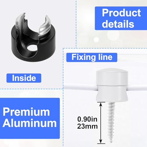 SmallCat 3 Sets Charger Holders for Cords, Adjustable Cable Anchor Holders, Adhesive Metal Cord Clips, Cable Management Wire Organizers for Desk, Office, Nightstand - Matte Black, White, Rose Gold - color: Matte Black, White, Rose Gold, size: 3 Sets