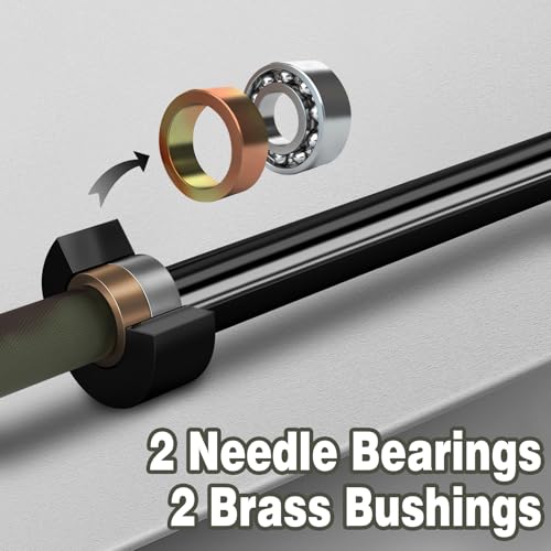 7ft Olympic Barbell for Strength Training, Olympic Weightlifting | 500 700 1000LBS Capacity, 2 Inch 45lb Weight Bar for Squat, Home Gym Fitness Equipment, Bench Press, Deadlift, Powerlifting - color: Camo-500LBS