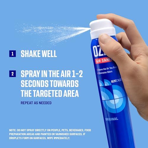 Ozium 3.5 Oz. Air Sanitizer and Odor Eliminator | For Homes, Cars, Offices and More, Original Scent, 4 Pack - size: 3.5 Ounce (Pack of 4)