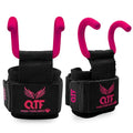 Weight Lifting Hooks Lifting Heavy Duty Deadlift Wrist Straps Men and Women Pull Ups Powerlifting and Gym Workouts grips - color: Pink-Barber, size: Barber-Hooks