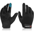 BEACE Full Finger Weight Lifting Gym Gloves with Anti-Slip Leather Palm for Workout Exercise Training Fitness and Bodybuilding for Men & Women - size: Medium