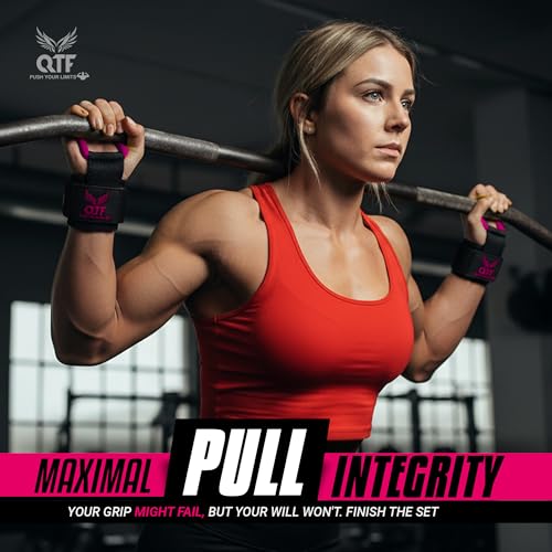 Weight Lifting Hooks Lifting Heavy Duty Deadlift Wrist Straps Men and Women Pull Ups Powerlifting and Gym Workouts grips - color: Pink-Barber, size: Barber-Hooks