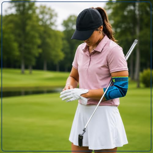 Bauerfeind Sports Elbow Support - Elbow Brace for Pain Relief and Support - Pads for Enhanced Comfort - Targeted Compression - Lightweight & Durable - Rivera, XX-Large - color: Rivera, size: XX-Large