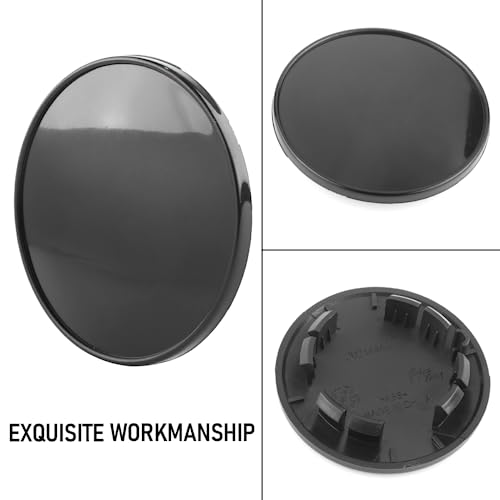 RTrhinotuning 2-3/4" Wheel Center Caps Compatible with Focus #2M51-1000-AA #2M5Z-1130-AB, OD: 2.75"(70 mm) ID: 1.98"(50 mm) Black Hub Caps Dust Covers - color: Black