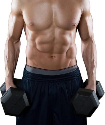 Hex Dumbbells Rubber Coated Cast Iron Hex Black Dumbbell Free Weights for Exercises - style: 2.5 Pounds / Pair