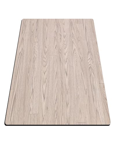 Rhino Mat Wood Grain Fitness Equipment Mat Made in USA | 0.095” Thick PVC Floor Protector for Treadmill, Bike, Rowing & Elliptical - Waterproof, DINP-Free, Made in USA - color: Driftwood, size: 36"x68"
