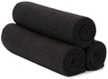 S&T INC. Microfiber Gym Towels, Yoga Towel for Home and Gym Bag, 16 Inch x 27 Inch, 3 Pack - color: Honeycomb Black