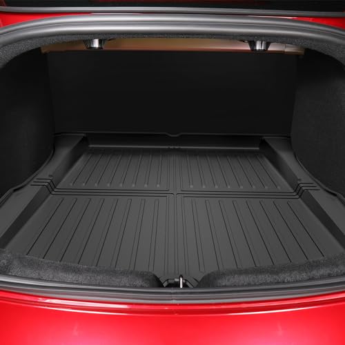 6-PCS All-Weather TPE Floor Mats Compatible with 2024-2026 Model 3 Highland | Flexible, waterproof, stain-proof, anti-slip, easy-clean interior guards - size: Compatible with Model 3 Highland (6-Piece Set)