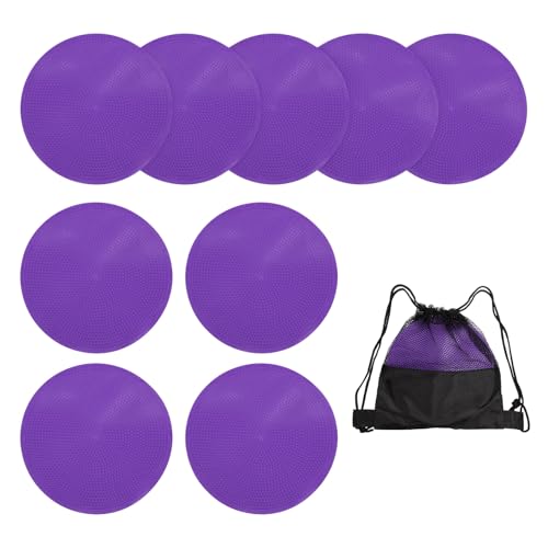 Spot Markers, Poly Spot Marker for Agility Training Floor Dots Non Slip Flat Field Cones - color: Purple, size: 15 cm/5.9inch
