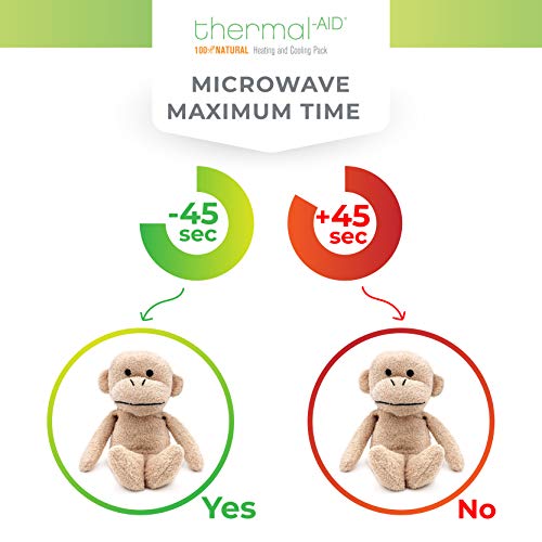 Thermal-Aid® (Jo Jo The Monkey) – Washable Heating Pad & Ice Pack – Plush Hot/Cold Pack with Natural Corn Filling – Reusable Comfort - size: Zoo Monkey