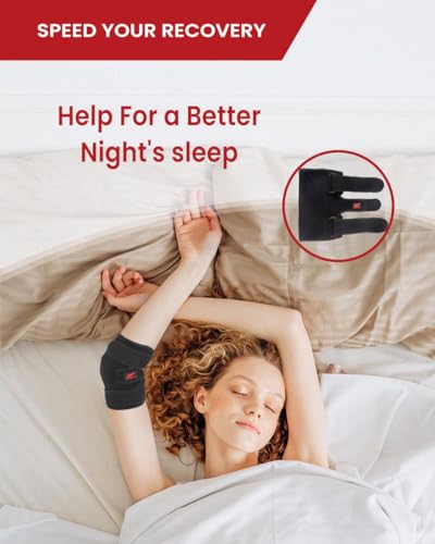 Hurmoya Elbow Brace Comfortable Night Sleep, Cubital Tunnel Syndrome, Ulnar Nerve Entrapment with 2 Removable Metal Splints for Men and Women (L) | Comfortable Compression Sleeve Immobilizer, Elbow Splint with 2 Removable Metal Splints, Pain Relief for Me