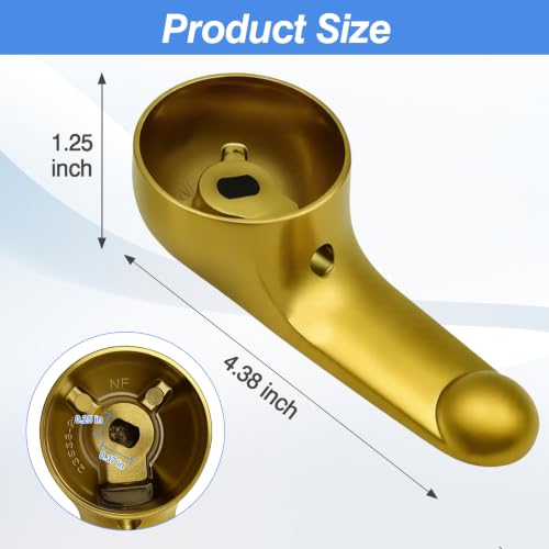 H79 Single-Handle for Delta Shower Faucet Replacement Handle Kit, Metal Lever Compatible with Delta 13/14 & 1300/1400 Series, Brushed Gold - color: Brushed Gold