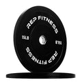 REP Fitness Rubber Bumper Plates, 5Lb to 370 lb Set Pairs, Olympic Standard Weights, Shock Absorbing Low Bounce Design, For Home Gyms, Fitness Centers, Strength Workouts, Barbell Use - style: 15 LB Pair