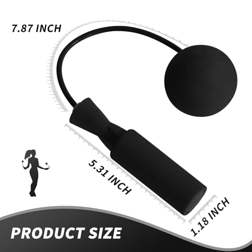 Cordless Jump Rope with Weight Ball, Fitness Training Jump Rope, Indoor Home Exercise, Suitable for Men Women. - color: black