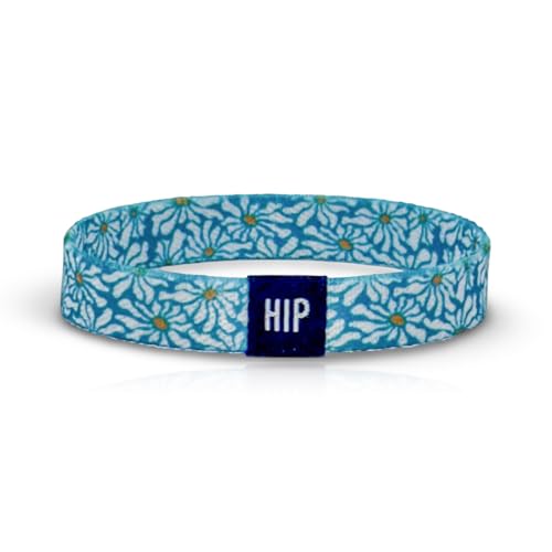 Thick Hair Ties for Men, Durable Hair Bands, Non-Slip, Stylish & Versatile Bracelet, Waterproof Bracelets & Summer Bracelets for Surf, Beach & Everyday Wear (Flower Lovin' Blue) - color: Flower Lovin' Blue