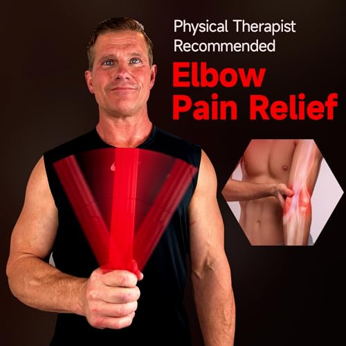FitBeast Flex Therapy Bar, Tennis Elbow Therapy Bar - Ideal for Relieve Tendonitis Pain & Improve Grip Strength, Fitness Resistance Bar for Golfers Elbow & Tendinitis, Twist Bar for Physical Therapy - color: 1 Piece - Blue - Medium