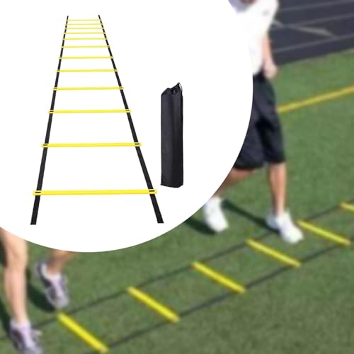 Vaveren Football Agility Ladder Speed Ladder Portable Stairs Fitness Training Jumping Hurdles with Storage Bag Outdoor Sports Folding
