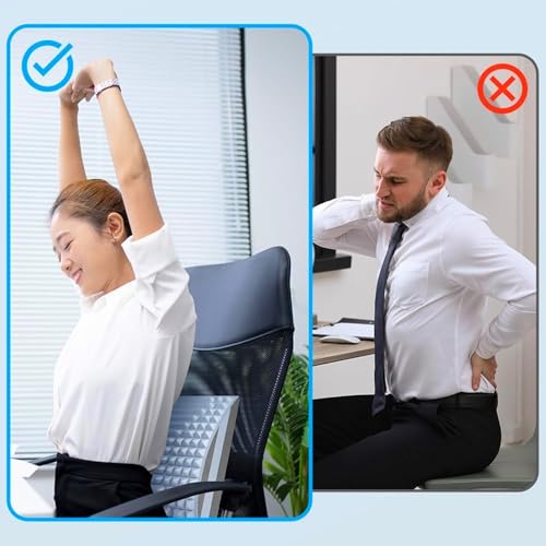 Refresh Neck and Back Stretcher Posture Corrector for Neck Pain Relief, Lower Back, Upper Back and Shoulder (Blue) - color: Blue