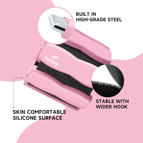 Ankle Wrist Weights for Women Men A Pair of 2lbs/3lbs/4lbs | Adjustable Arm & Leg Weights, Silicone Weighted Bracelet for Pilates Yoga Water Pool Walking Home Fitness Strength Training - color: Pink, size: 4lbs Pair (2lb each weight)