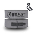 Beast Power Gear Weight Lifting Belt Lever Buckle 10MM 13MM Thick & 4 Inches Free Strap Weightlifting, Powerlifting, Deadlifts, Squats Men Women - color: Gray, size: X-Large