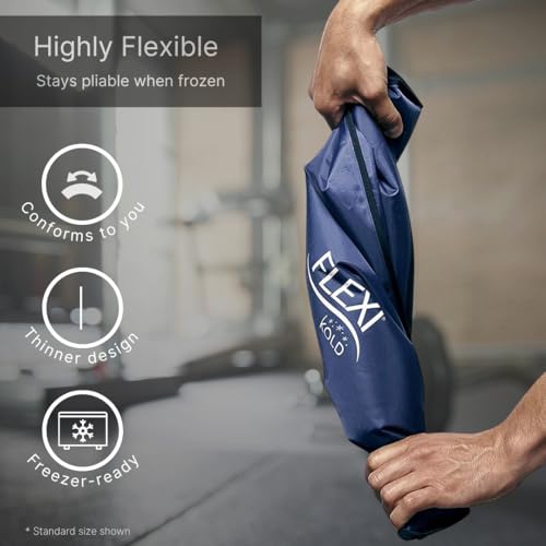FlexiKold Extra Large Gel Soft Flexible Ice Pack for Injuries – Ice Compress, Ice Pad, & Flat Ice Wrap for Post Surgery for Injuries of Shoulder, HIPS & Full Back – XL – Oversize 13” x 21.5” - size: X- Large (Pack of 1)