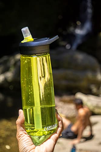 CamelBak Eddy+ Water Bottle with Bite Valve Straw, Leak‑Resistant Easy‑Sip Design for Everyday Hydration, 25oz, Olive - color: Olive, size: 25 Ounces