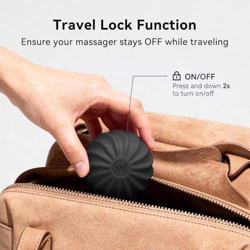 2.4" Mini Electric Vibrating Massage Ball, 10-Speed Fitness Yoga Massage Roller for Palm, Hand, Foot, Leg, Neck, Back, Multi-Directional Massage Ball (Black) - color: Black