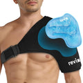 REVIX Shoulder Ice Pack for Rotator Cuff and Arm, with Removable Gel Pack, XL, Reusable Gel Cold Pack Wrap, 30-Minute Lasting Cooling, Flexible Fit for Recovery, Workout Relief & Daily Comfort - size: XL, style: With Removable Gel Pack