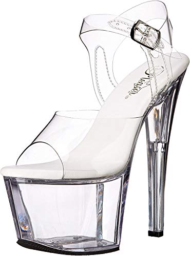 Pleaser Women's Sky-308VL Ankle-Strap Sandal - size: 7