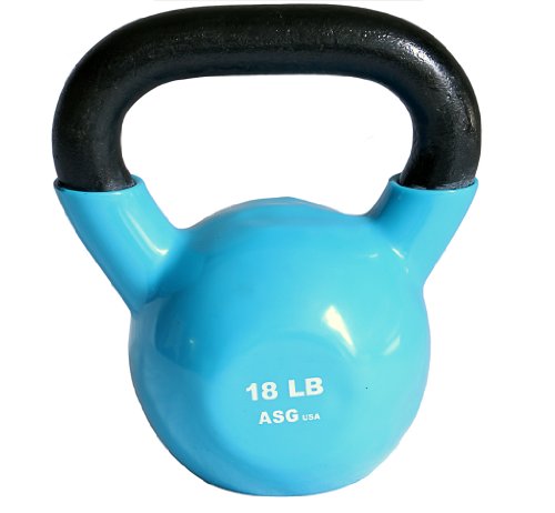 Ader Vinyl Kettlebell 5, 8, 10, 12, 15, 18, 20, 25, 30, 35, 40, 45,50 Lb - size: 18.0 Pounds