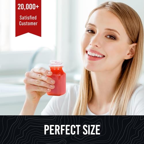 Norcalway 10pcs 2oz Plastic Shot Bottles with Caps - Ginger Shot - Freezer Safe, Leak Proof, BPA Free, Food Grade Small Plastic Travel Bottles with Caps - size: 2 OZ / 10 PACK
